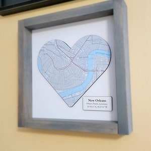 Custom Map Heart Sign, Large Wood Map Sign, Heart Map Print, Wood Map ...