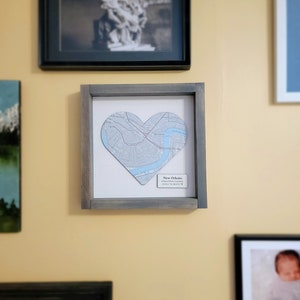 Custom Map Heart Sign, Large Wood Map Sign, Heart Map Print, Wood Map ...