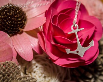 Anchor Necklace, Silver Anchor Necklace, Nautical Jewelry, Anchor Jewelry, Anchor, Nautical, Silver Anchor, Anchor Pendant, Anchor Charm