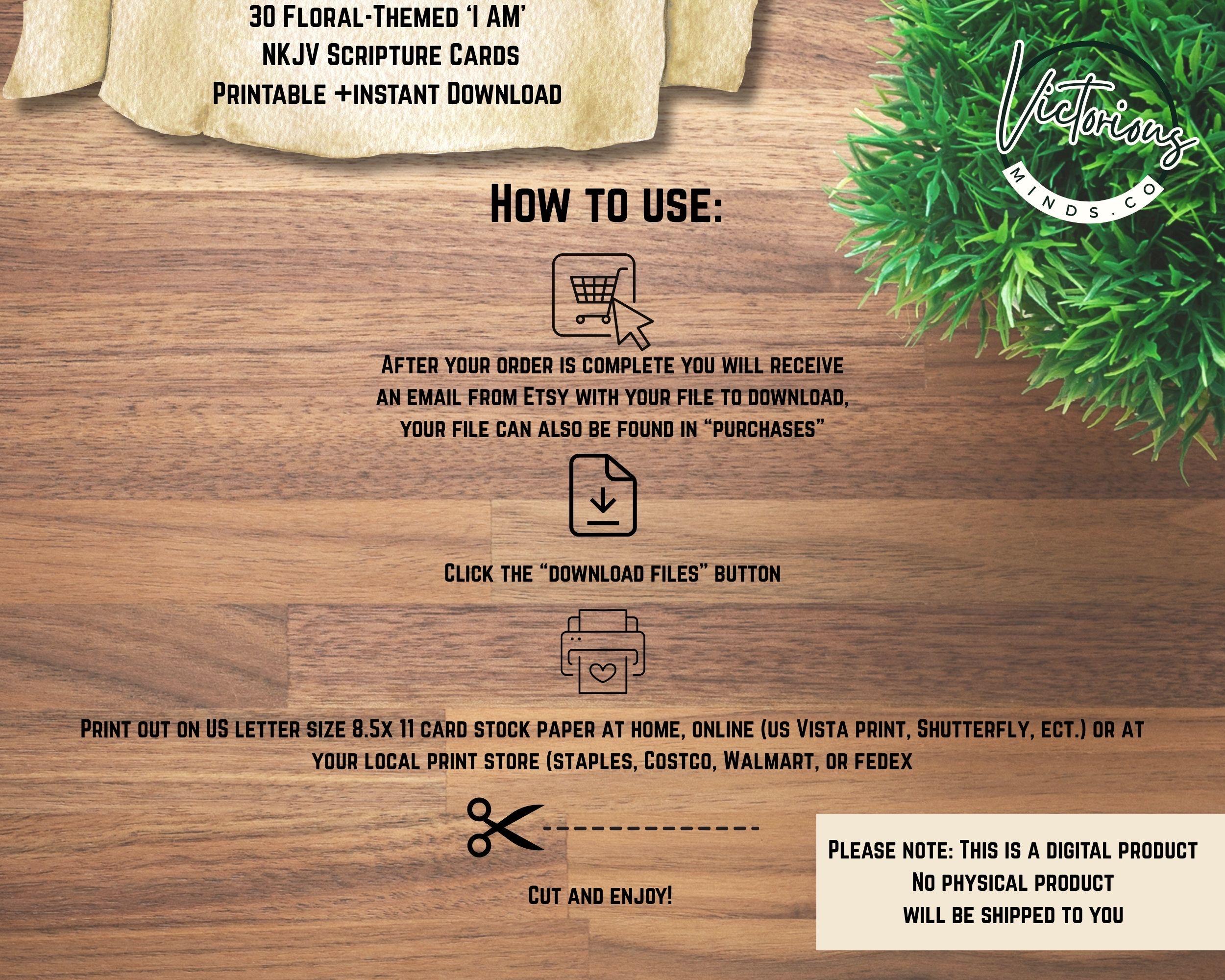 Printable Scripture Cards, Floral Scripture, Bible Verse Cards ...