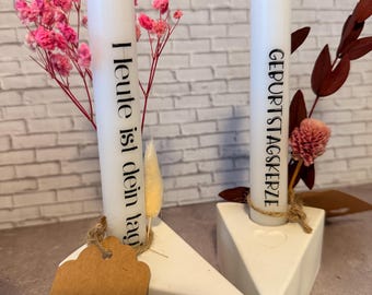 Kerzenhalter Geburtstagstorte, Deko Kerze, Geburtstag, Geschenk handgemacht, Geschenkidee aus Raysin, Deko von Herzen, Deko zum Geburtstag