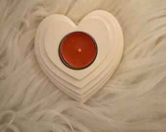 Handmade Raysin Heart Tea Light Holder, Home Decor Gift