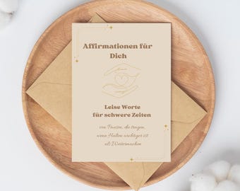 Self-Care Affirmation Cards for Moms, Printable A4 (PDF Download)