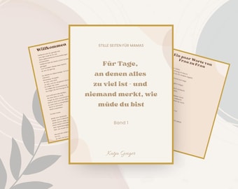 Workbook für überforderte Mamas - Selbstfürsorge & Mental Load Journal, PDF Download DIN A4