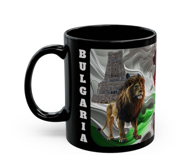 Mug, Vibrant Bulgarian Pride Coffee Cup, Patriotic Tea Mug, Ethnic Heritage Gift, Slavic Flag Souvenir, Europe Kitchen Decor