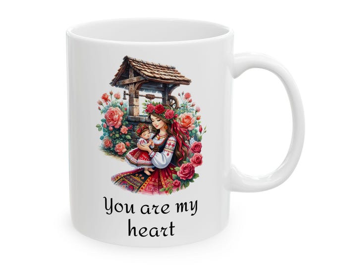 Floral Mom Mug: Heartfelt Gift for Mom, Unique Coffee Cup, Mother's Day, Birthday, Floral Design, 11oz & 15oz Options