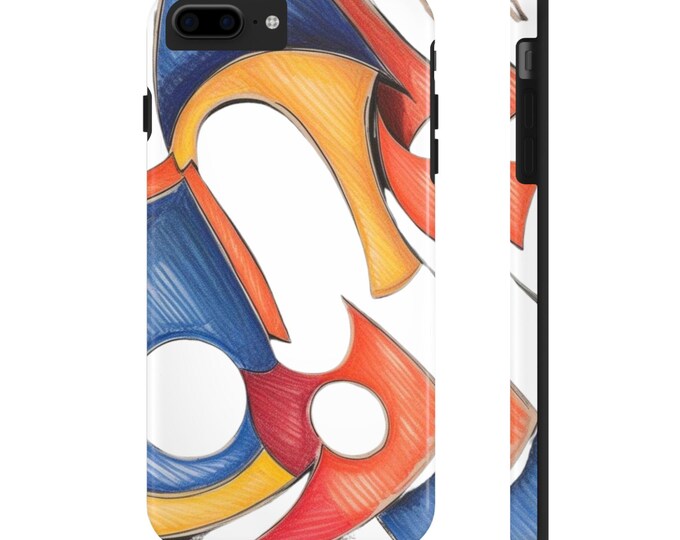 Colorful Tough Phone Case - Durable Phone Cover, Vibrant iPhone Case, Protective Smartphone Shell, Strong Mobile Phone Case, Rugged Device