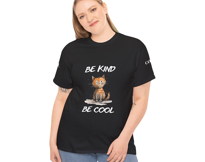 Adorable Cat Tee, Cute Cat Shirt, Animal Lover Gift, Unisex Cotton T-Shirt, Birthday Gift for Cat Owners