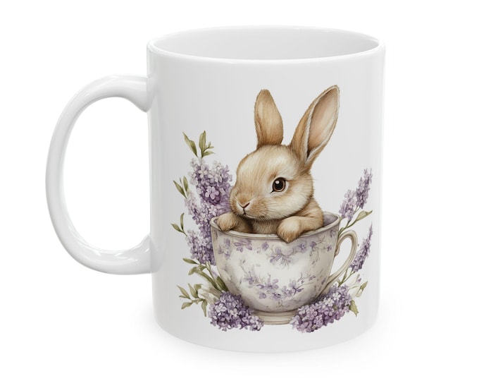Easter Bunny Bouquet Mug