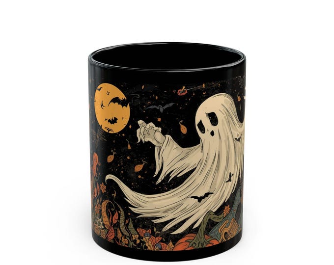 Ghost Coffee Mug: Spooky Witchy Drinkware
