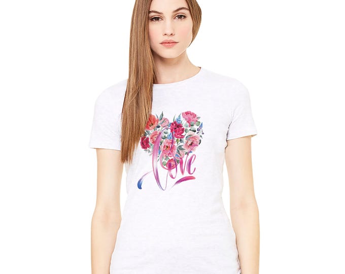 Love T-Shirt | 100% Cotton | Perfect Gift for Her | Handmade Tee