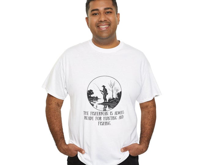 Fisherman's Ready Tee, Fishing Shirt, Outdoor Adventure Top, Nature Lover Gift, Unisex Tee, Fisherman Gift, Fishing Apparel, Fishing Lover