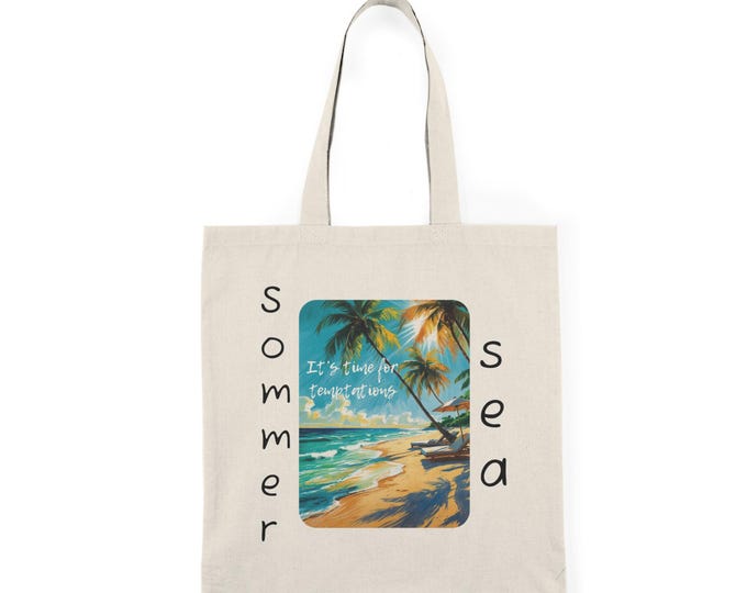 Eco-Friendly Tote Bag - Sustainable Beach Bag, Grocery Bag, Summer Tote, Shopping Bag, Reusable Tote