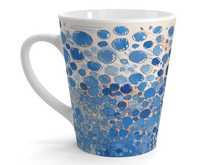 Cozy Latte Mug, Coffee Lover Gift, Ceramic Cup, Hot Beverage Mug, Tea Drinker, Unique Kitchen Decor