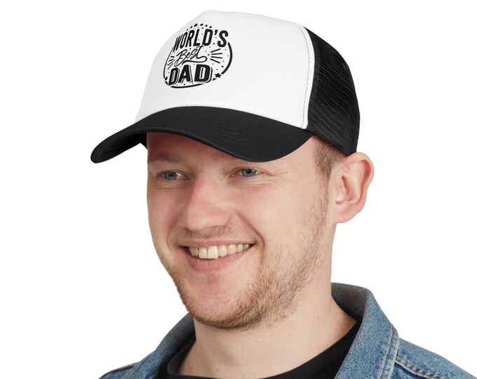 World's Best Dad Mesh Cap - Perfect Gift for Father's Day, Dad's Birthday, Casual Outings, Outdoor Activities, Family Gatherings