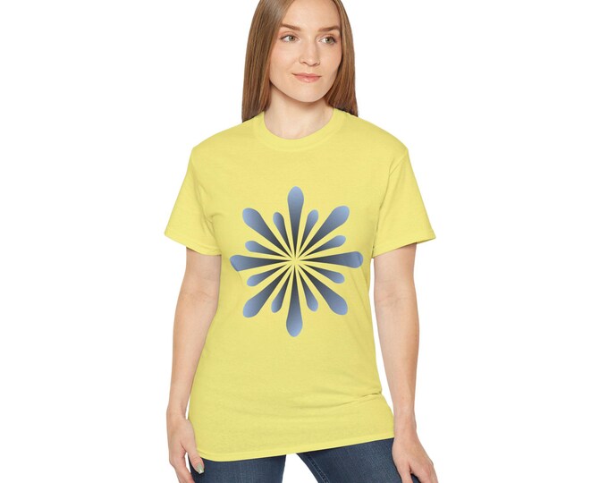 Trendy Floral Unisex Cotton Tee | Casual Everyday Wear, Eco-friendly Fashion, Gift for Her, Summer Style, Vacation Essential