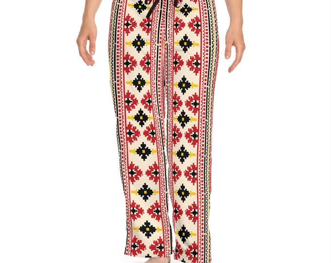 Cozy Boho Women's Pajama Pants, Stylish loungewear, Sleepwear, Festival attire, Comfort holiday pants, Gift for her