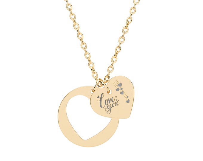 Valentine Heart Cutout Necklace