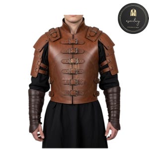 Medieval Leather Gambeson Vest: Renaissance Faire Costume Armor