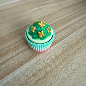 St. Patrick’s Day Cupcake Fidget Clicker – 3D Printed Sensory Toy, Stress Relief, Clickable Fidget