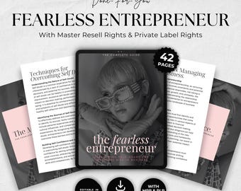 Fearless Entrepreneur eBook: Business Mindset Guide with MRR/PLR