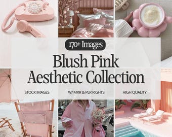 Pink Aesthetic Stock Images, Feminine Girl Boss Aesthetic, Instagram Aesthetic Pink, Lifestyle Stock Images, Faceless Pink Aesthetic PLR MRR