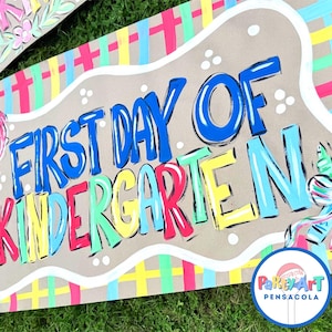 School banner - Custom Party Banner - Back to school - Hand painted Party Banner - Party Banner - Birthday - Paper Banner -