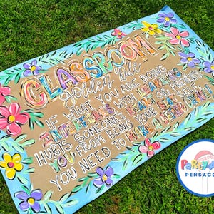 School banner - Custom Party Banner - Back to school - Hand painted Party Banner - Party Banner - Birthday - Paper Banner -