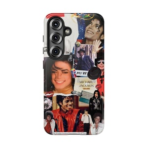 King of Music Scrapbook Collage Android Phone Case, Tough Cases, Samsung Galaxy, Google Pixel, Gift for Fans, Cell Phone Accessories