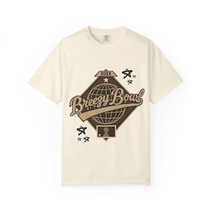 Breezy Bowl XX World Tour Chris Breezy Ivory & Brown Stadium Tee , Custom Tee, Gift for Her, Gift For Him, Casual Wear, Birthday Gift