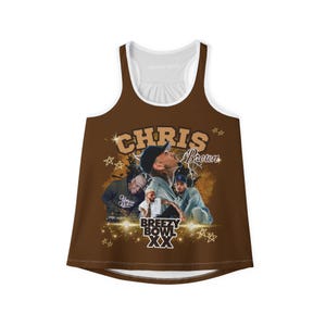 Breezy Bowl XX Tank Top: Chris Brown Women&#39;s Vibrant Festival Wear