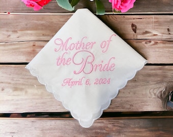 Mother Handkerchief - Custom Handkerchief - Wedding Tradition - For Your Happy Tears