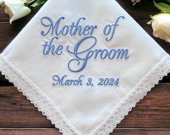 Mother Handkerchief - Custom Handkerchief - Wedding Tradition - For Your Happy Tears