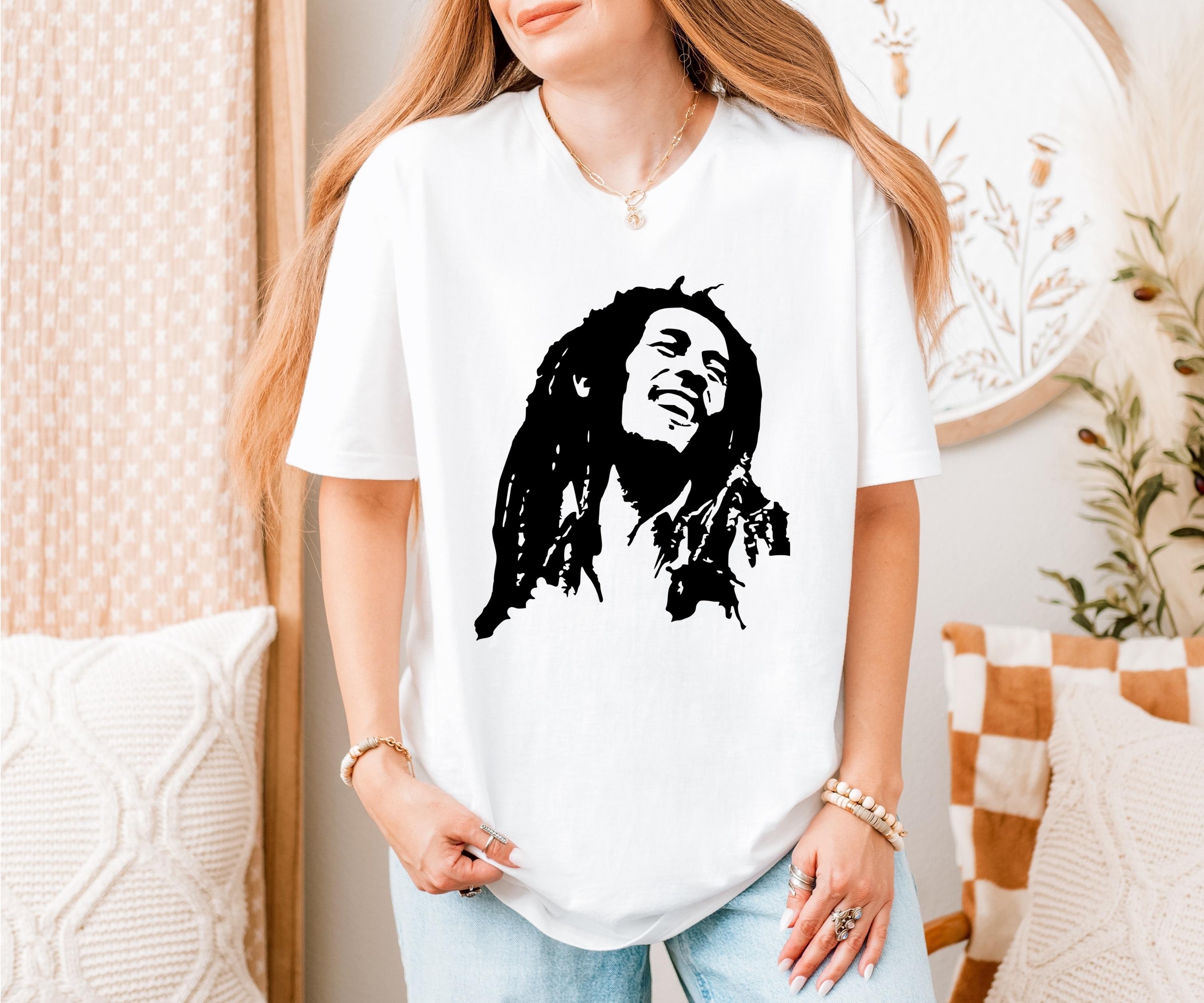 Bob Marley T-Shirt  Retro Reggae Icon Tee for Music Lovers