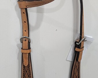 Diamond-Cut Tradition – bewerkt leren hoofdstel met western flair