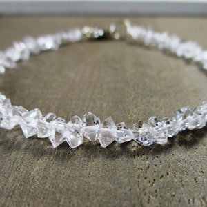Sparkling Herkimer Diamond Quartz Bracelet