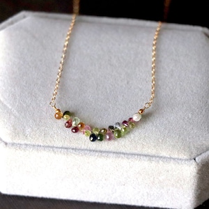 Multi Gems, Peridot, Garnet, Citrine, Aquamarine necklace. Minimalist necklace, Necklace, Choker, Gemstone, Layering, Dainty