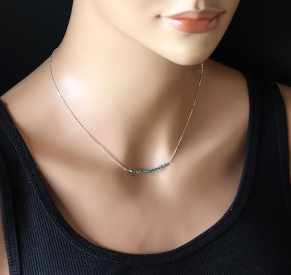 Vintage Amway Artistry Genuine Diamond Chip and Sterling Silver Necklace.  1970s. 15 Choker Necklace - Etsy