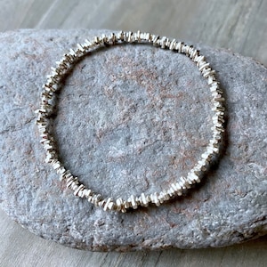 Hill Tribe Karen Sterling Silver stretch Bracelet