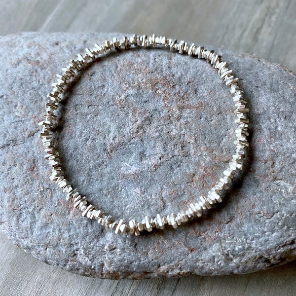 Hill Tribe Karen Sterling Silver stretch Bracelet