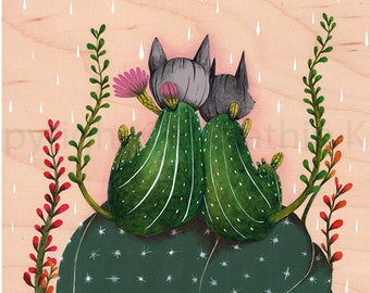 Fine Art Print: Cacti-Cats