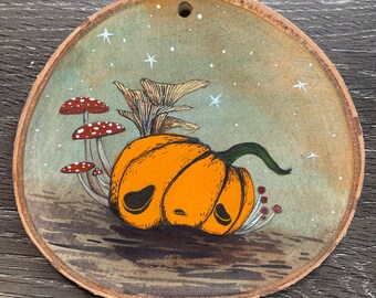 Mushroom pumpkin (original painting)