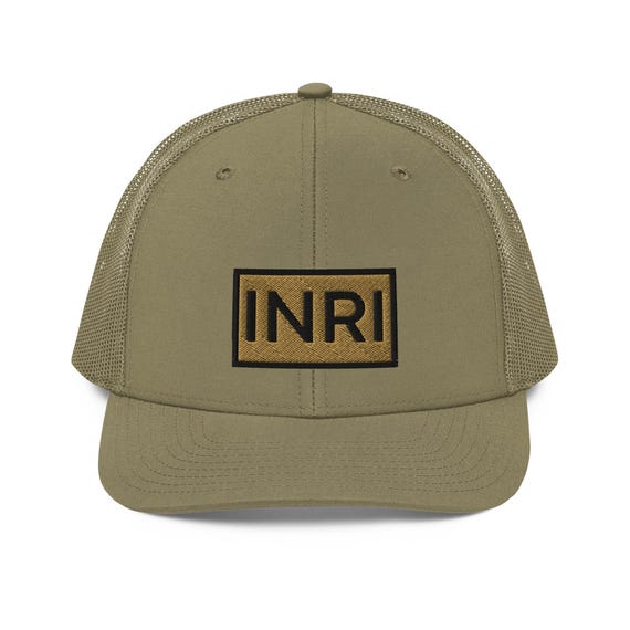 INRI Trucker Hat by Common Creed Christian Catholic Lutheran Orthodox Anglican