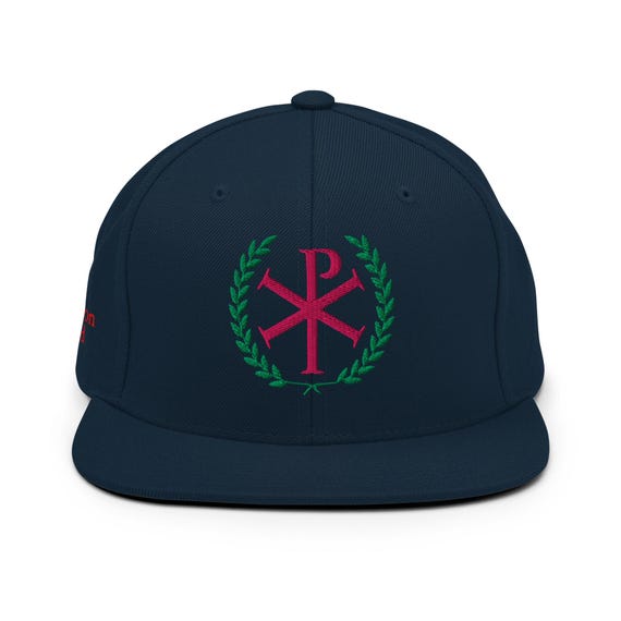 Chi Rho with Laurel Wool Blend Snapback