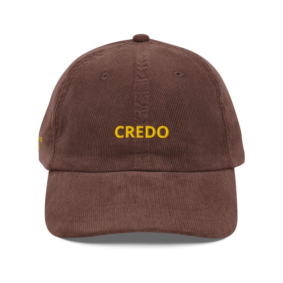 Credo I Believe Corduroy Dad Hat