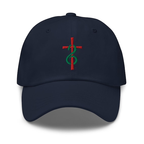 Serpent on the Cross Dad Hat