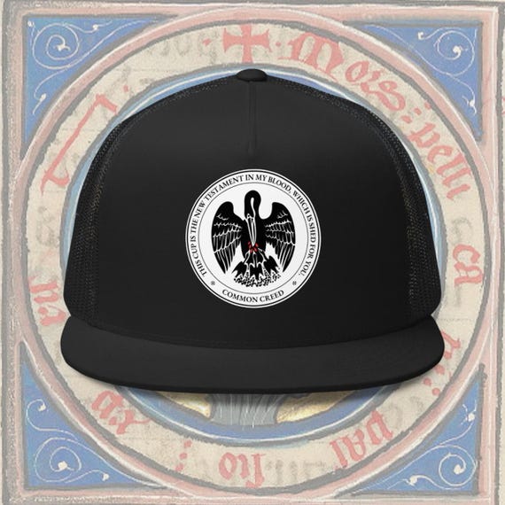 Pelican in Her Piety Seal Trucker Hat