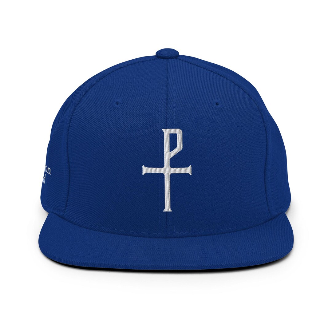 Staurogram Cross Snapback Hat by Common Creed Tau Rho Christian ...