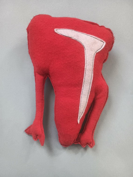T-Bone Steak Plush – Funny Food Plushie, Handmade Felt Meat Toy, Novelty Gag Gift
