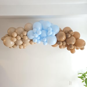 Balloon Garland | Delivered Inflated and Ready to Use | Party Decor | Baby Shower, Wedding, Birthday | Baby Boy | Garland